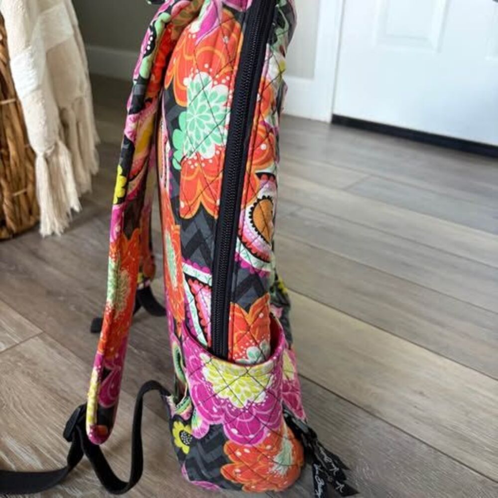 Vera Bradley “Ziggy Zinnia” Floral Paisley Quilted Backpack - Picture 7 of 10